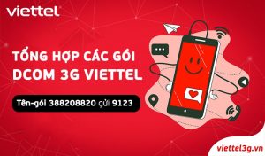 Đăng ký gói cước DCOM 3G Viettel