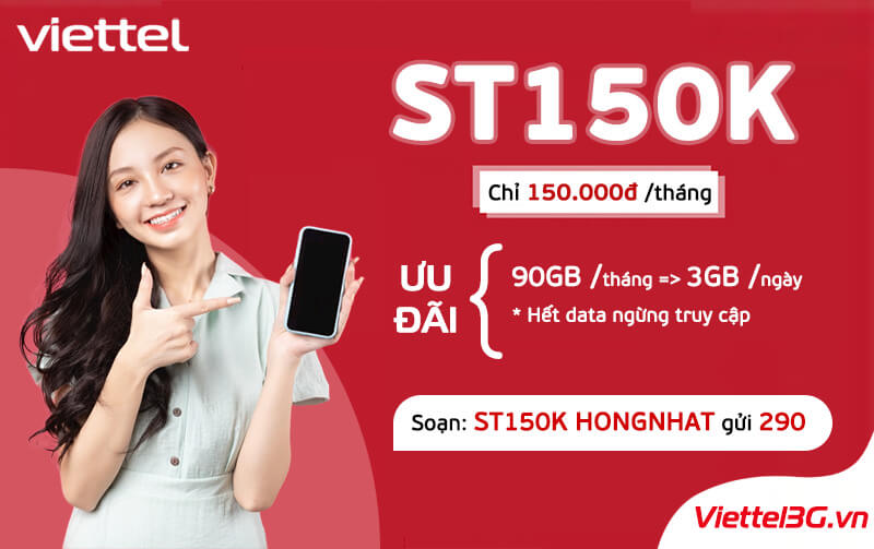 ST150K Viettel ưu đãi khủng